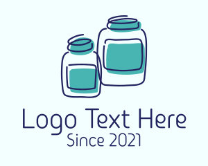 Supermarket - Jar Storage Container logo design