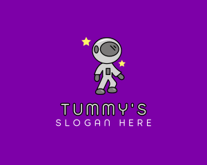 Nursery - Astronaut Spacesuit Cartoon logo design