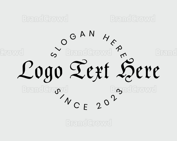 Gothic Business Tattoo Logo