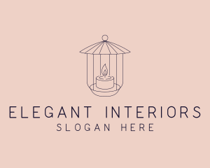 Interior Design Candle logo design