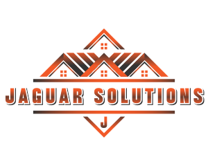 Real Estate Roofing Contractor logo design