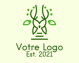 Environment Friendly - Green Forest Owl logo design