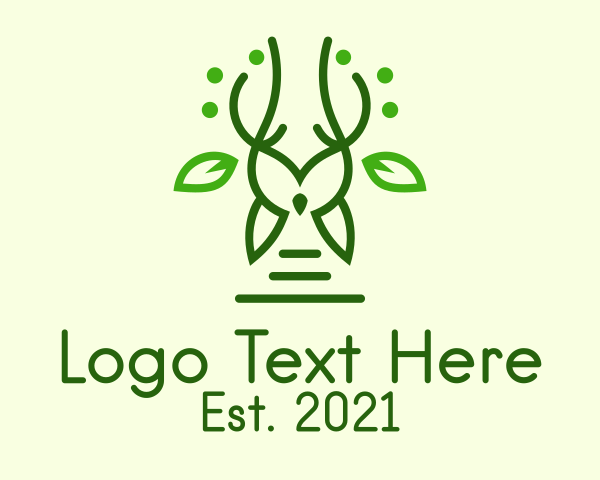 Sustainable - Green Forest Owl logo design