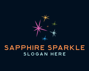 Sparkle Burst Fireworks logo design