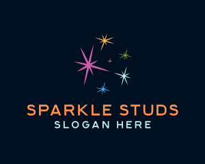 Sparkle Burst Fireworks logo design