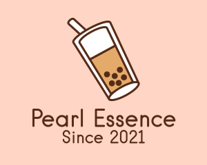 Pearl - Pearl Milk Tea Drink logo design