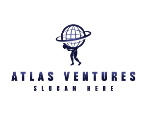 Atlas - Globe Atlas Man logo design