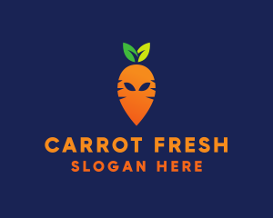 Carrot - Alien Carrot Gamer logo design