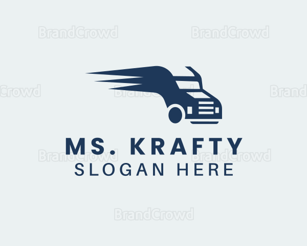Blue Freight Vehicle Logo
