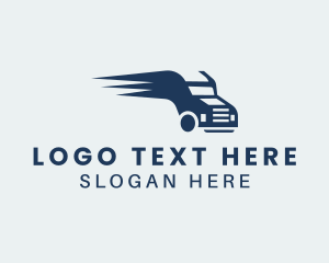 Dispatch - Blue Freight Vehicle logo design