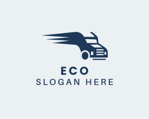 Blue Freight Vehicle  Logo