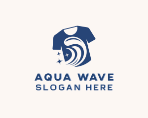 Sparkling Wave T shirt logo design