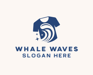 Sparkling Wave T shirt logo design