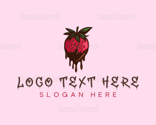 Lustful Chocolate Strawberry Logo