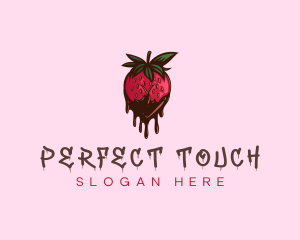 Flawless - Lustful Chocolate Strawberry logo design