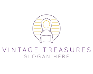 Antiquarian - Antique Chair Furniture logo design