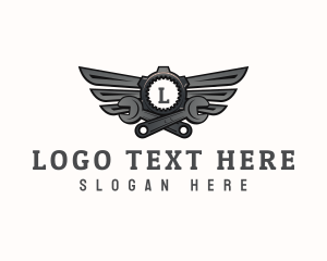 Wrench - Industrial  Wrench Mechanic logo design