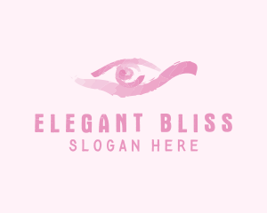 Microblading - Beauty Eye Paintbrush logo design