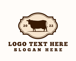 Farm - Cow Ranch Steakhouse logo design