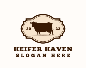 Heifer - Cow Ranch Steakhouse logo design