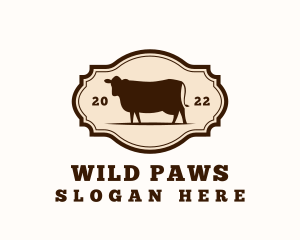 Cow Ranch Steakhouse logo design