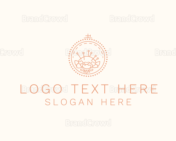 Flower Stitching  Craft Logo