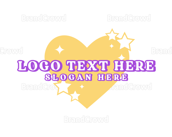 Cute Heart Star Boutique Logo