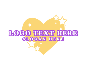 Y2k - Cute Heart Star Boutique logo design