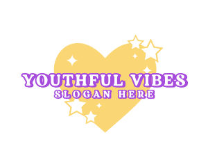 Youth - Cute Heart Star Boutique logo design
