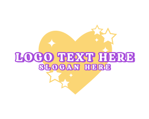 Youth - Cute Heart Star Boutique logo design