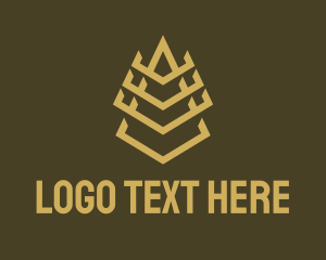 Turret - Minimalist Pyramid Tower logo design