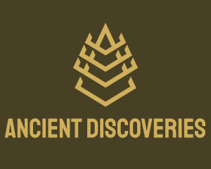 Archaeology - Minimalist Pyramid Tower logo design