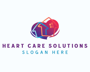 House Heart Real Estate logo design