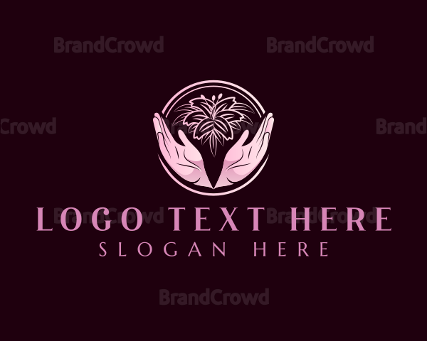 Flower Hand Wellness Logo