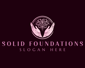 Flower Hand Wellness Logo