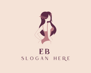 Woman Bikini Model Logo