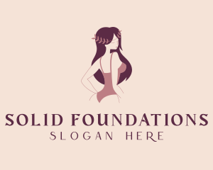 Woman Bikini Model Logo