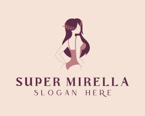 Woman Bikini Model Logo