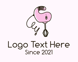 Hand Mixer - Electric Kitchen Mixer logo design