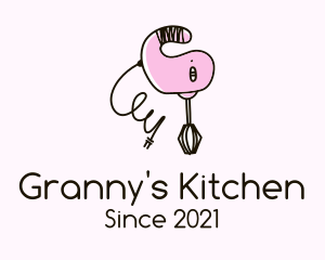 Electric Kitchen Mixer  logo design