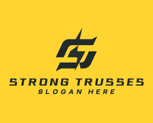 Lightning Energy Letter S logo design