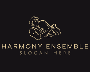 Ensemble - Musician Saxophone Instrument logo design