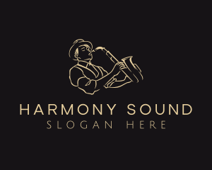 Instrumental - Musician Saxophone Instrument logo design