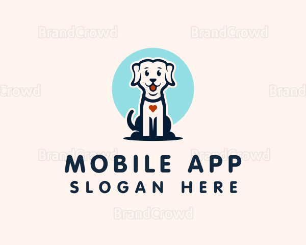 Cute Canine Dog Logo