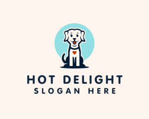 Cute Canine Dog logo design