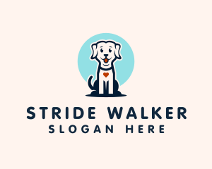 Cute Canine Dog logo design