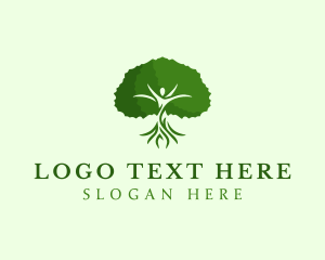 Natural Human Tree logo design