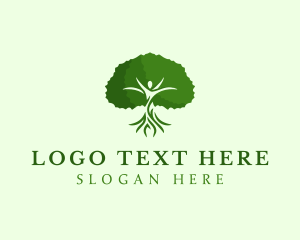 Landscaping - Natural Human Tree logo design