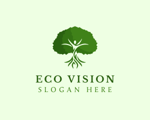 Natural Human Tree logo design