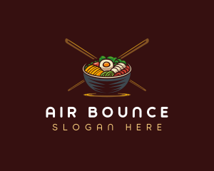 Bibimbap Food Bowl logo design